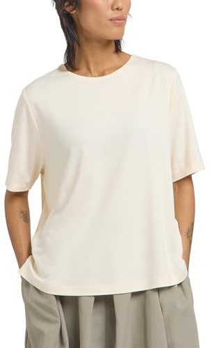 Jack Wolfskin Damen Travel W T-Shirt, Cotton White Heather, L EU