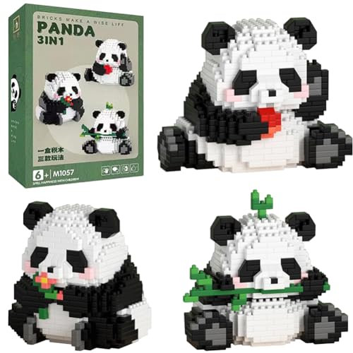 Panda Mini Building Blocks Cute Micro Animal Building Sets 686 PCS Mini Panda Building Toy Bricks Children DIY Blocks Gifts Suit for Adults Children 7 Years + Children's Educational Toys