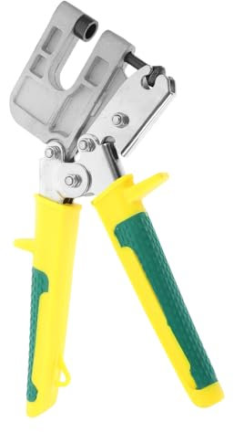 FUNOMOCYA 1Stk Kielzange tragbare Lochzange mit Griff Stanz-Kielbolzen-Crimper Crimpwerkzeug Flachzange klemmzange grimpzange Kielklemmenzange aus Metall Stanzzange Kohlenstoffstahl Yellow