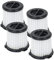 Filtri Di Ricambio HEPA WA6077 Da 2/4 Pezzi, Compatibili Con WORX, Compatibili Con CUBEVAC, Parti For La Pulizia Domestica Dell'aspirapolvere Portatile Compatto WX030/WX030.9(4pcs)