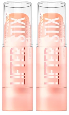 Maybelline New York Lifter Stix Gesichtsstick, Farbe 20, vielseitig verwendbar, für Highlights, natürliche Formel mit Cranberry-Samen und aufhellenden Pigmenten, 2 Sticks