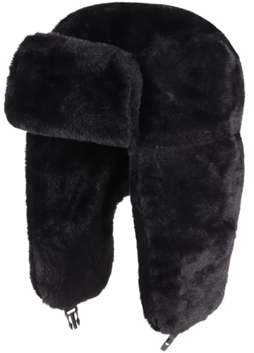 Wintermütze Russian Trooper, Trapper-Skimütze für Damen und Herren, pelzig, winddicht, Outdoor-Kopfbedeckung