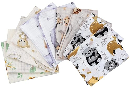 TupTam Baby Mullwindeln Spucktücher 70x80 5er / 10er Pack, Farbe: Unisex 7, Anzahl der Teile:: 5er Pack