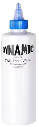 InkVision Dynamic TWD Tattoofarbe, Dreifach Weiß, 240 ml, USA-Hergestellt