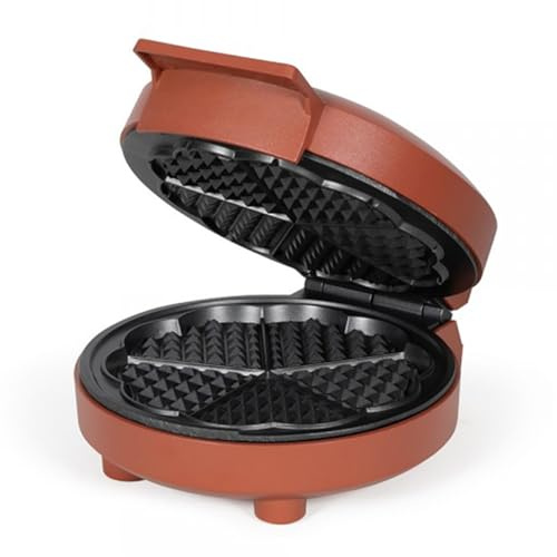 Gaufrier Cœur Livoo 1000 W, 5 gaufres cœur, Rouge
