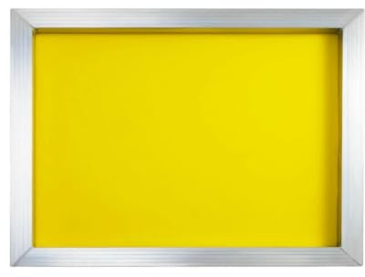 6 st silk screentryck i aluminium silk mesh screentryck ramar med gult silk mesh(20x30cm Yellow,43T (120Mesh))