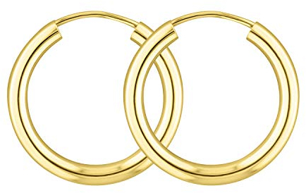 EDELIND Ohrringe Creolen Gold 333 20mm Creolen Set für Damen Mädchen 8 Karat Gelbgold Breite 2,5 mm Frauen Ohrschmuck Creolen mit Schmuck Geschenk Box Made in Germany