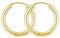EDELIND Ohrringe Creolen Gold 333 20mm Creolen Set für Damen Mädchen 8 Karat Gelbgold Breite 2,5 mm Frauen Ohrschmuck Creolen mit Schmuck Geschenk Box Made in Germany