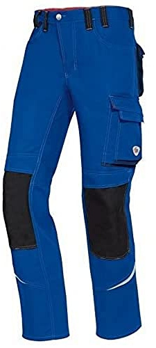 BP Comfort Plus 1803-720-13 Arbeitshose - Gummizug im Rücken - Bundfalten - Normale Passform - Größe: 46l - Farbe: königsblau
