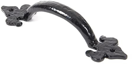 From the Anvil Black Cast 6 Inch Fleur De LYS Pull Handle