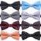 AUSKY 8 Packungen elegante, verstellbare, vorgebundene Fliegen für Männer und Jungen in verschiedenen Farben (1 & 4 & 5 & 6 & 8 Stück zur Auswahl, Gemischtes U, Einheitsgröße
