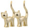VALICLUD Schmuckständer Ring Display Ständer Halter Goldene Katze Ringhalter Niedlichen Keramik Verlobung Ehering Displayhalter Porzellan Schmuck Ringhalter K?tzchen Katze Figuren Ring Schmuckdisplay