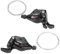 SUNGOOYUE VGEBY Schalthebel für Fahrrad, 1 Paar Links/Rechts Dreifach 3X7 / 3x8 / 3x9 Speed ​​Bike Schalthebel mit Bremsseil(3x8 Speed)
