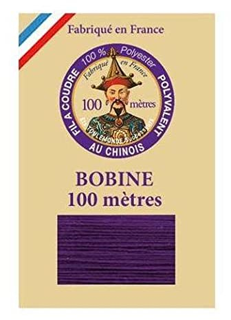 Sajou Fil à Coudre Polyvalent - Fil au Chinois Fabriqué en France - Coloris 630 : Violet, Bobine de 100 mètres