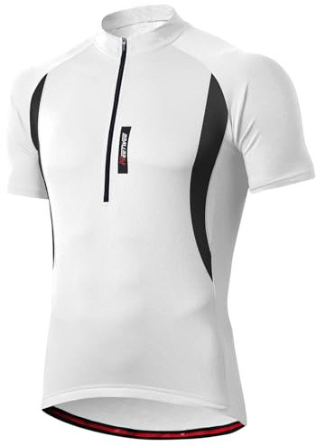 MEETWEE Men’s Cycling Jersey, Long/Short Sleeve Biking Cycle Tops Quick Dry Breathable Mountain Bike MTB Shirt Racing Bicycle Clothes White