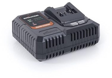 Evolution Power Tools R18RCH-Li1 Single Port Fast Charger for EXT Lithium Ion (Li-Ion) Battery Packs For Cordless Tools
