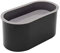 QOTSTEOS Silicone Flower Pot Mold, Reusable Oval Shape Concrete Clay Plaster Moulds Container for DIY Homemade Succulent Plant Pots, Durable Home Decor Garden Decorations Mould(Black)