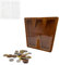MEDOYOH Groß W Spardose Holz Buchstabe, 23CM/9IN Buchstaben Spardose Holz Alphabet Sparbox Münzen Sparschwein Hochzeit für Erwachsene Kinder Geburtstagsgeschenk