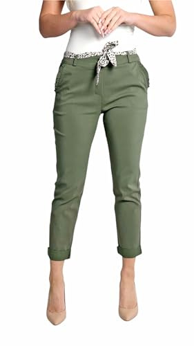 Mississhop Female Damen Stretch Klassische Chino Hose