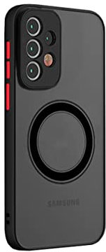 Doowear Magnetische Schutzhülle für Samsung Galaxy A32 5G (unterstützt Magsafe-Ladegerät), kabellos, Kratzfest, stoßfest, matt, transparent, vollständiger Kameraschutz, schlanke, dünne Handyhülle für