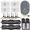 DrRobor Kit di Accessori per ECOVACS DEEBOT X1 Omni/ X1 e Omni, Ricambio 2 HEPA Filtro, 2 Spazzole Principali und 6 Spazzola Laterali per Ecovacs Deebot X1 Turbo/ X1/ X1 Plus