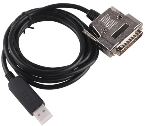 Usangreen Cable de programación USB a DB25 macho para Fanuc 15 16 18 21 Series RS232 Serial RS232 PC Conecta tu dispositivo CNC DNC Software Control de flujo CNC-SW-25M