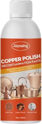 Brass Cleaner,Copper Cleaner and Polish for Pots and Pans,Brass Copper Cleaner Polish Spray,Copper Cleaner for Pots and Pans,Gently Cleans And Removes Tarnish