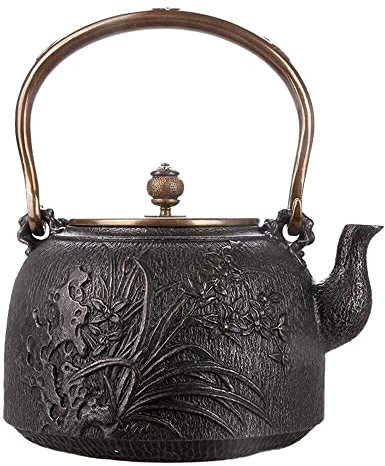 Teiera in Ghisa Teiere Giapponese Teiere In Ghisa Da 1,8 Litri Teiera Artigianale Vecchia Pentola In Ferro Ferro Manuale All'interno E All'esterno Nessun Rivestimento Teiera Giapponese