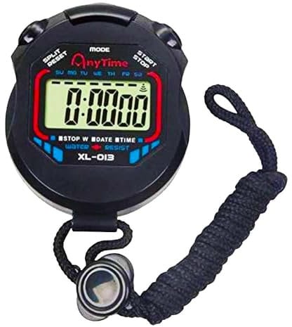 Chronomètre Mini avec chronographe numérique pour Sport, étanche avec Temps partiel et Total