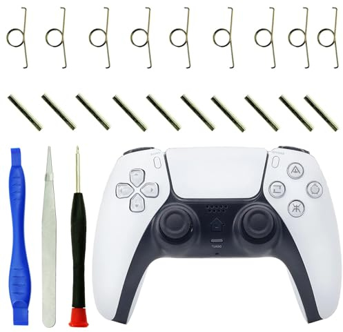 CTHTBZ Lot de 24 cylindres de rechange L2 R2 pour manette de PS5, avec tournevis, outil ouvert, pince à épiler