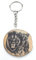 Promotech Famille de lions - Porte-clés en bois gravé au laser, Bois naturel, W5L5