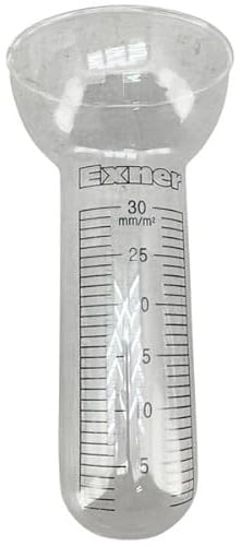 EXNER Ersatzglas für Regenmesser Niederschlagsmesser Regenwassermesser aus Glas H 17cm