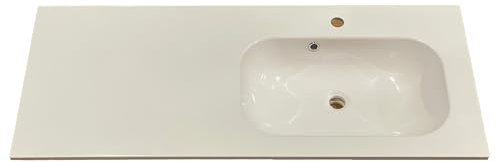 Aufsatzwaschbecken rechteckig, weiß, 120 x 51 cm