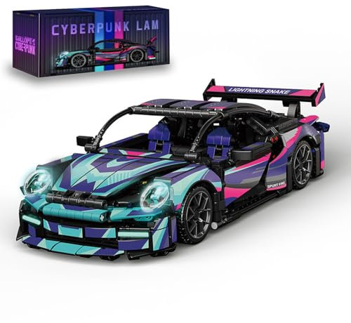 Technik Voiture Sport Blocs Ensemble, 1114 Pièces Course Construction Jeu de Maquettes, 1:14 Ensemble de Construction de Voiture de Course, Cadeau Jouet pour Enfants et Adultes