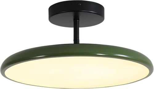 KCO Lighting C1079-G Vintage-Deckenleuchte, Metall, modern, halbbündige Deckenleuchte, modernes Design, Deckenleuchte, Deckenleuchte, niedlich, für den Flur, Schwarz