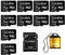 Lerdisk Confezione da 10 Schede Micro SD 1GB Classe 4 | Per Lettori MP3, Telefoni Obsoleti & Dispositivi SD | IP65, Antishock e Certificato CE