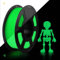 TECBEARS PETG Filament 1.75 mm Leuchtendes Grün, Glow in The Dark PETG 3D Drucker Filament, 1kg Spule, Stärker Zähigkeit, Maßgenauigkeit +/- 0,02 mm, Kompatibel mit FDM Drucker