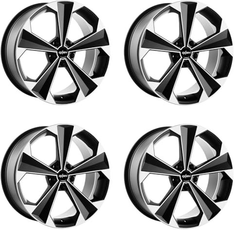 4x Oxigin Felgen Alufelgen 22 OXRS 8,5x19 ET43 5x114,3 Black Matt Polish kompatibel mit Nissan Murano