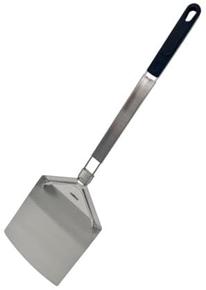 Grillfürst XXL Pizzaheber aus Edelstahl, klappbar - Pizzaschaufel mit extra langem Griff für Pizza, Brot, Flammkuchen u. v. m., Pizzaschieber mit Einer Fläche von 24 x 25 cm