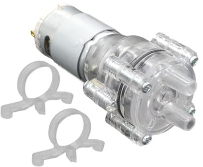 CHANCS Micro 385 Pompe à diaphragme auto-amorçante Moteur DC 12 V Pompe à eau Absorption des chocs Résistant aux hautes températures pour distributeur d'eau et appareils ménagers