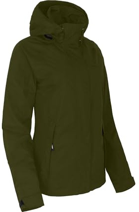 Bergson ROCKRIDER | Damen Regenjacke, Netzfutter, 12000 mm Wassersäule, Green Goose [253], 80 - Damen