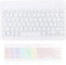 teasteam Bluetooth Keyboard, Ultra-Slim Wireless Portable Keyboard with 7 Colour Backlight, Rechargeable, Compatible with i-Pad, S-amsung Tab, L-enovo Tab, iOS, Android, Windows Devices, UK Layout