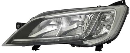 Scheinwerfer Linker Seitenscheinwerfer Fahrerseite Scheinwerferbaugruppe Projektor Frontlicht Autolampe Autolicht Kompatibel mit FIAT Ducato 250 2014 2015 2016- Chrom VP1999L
