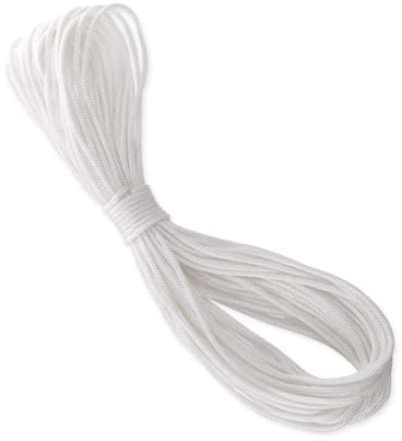 40 Meters Roman Blind Cord, 2mm Roman Blind Picture Hanging White Braided String Cord for Crafts Blinds Windows Vertical Blind Replacement