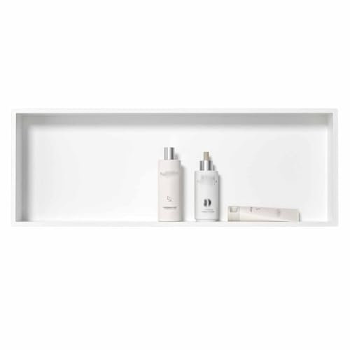 KaBuea Einbauduschnische, eine Innenablage, geeignet für den Umbau des Badezimmers, mattschwarz