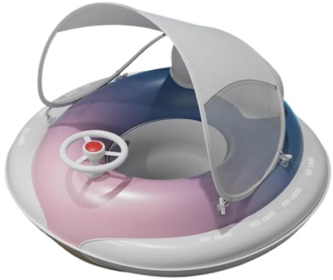Bouee Bebe avec Pare Soleil | Bouée De Piscine pour Bébé | Bouee Bebe Parasol UPF 50+ | Bouée Bébé Piscine avec Toit Pare-Soleil Amovible pour Enfant De 6 À 36 Mois