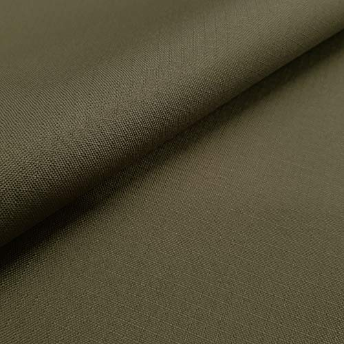 Ripstop Gewebe - 5 x 5 mm - winddicht & wasserdicht - beschichteter Stoff - Polyester - Meterware - oliv