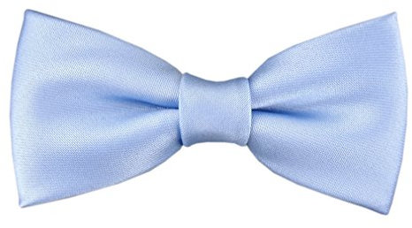TigerTie - Kleinkinder Baby Fliege in hellblau mit Gummizug 29 bis 40 cm Halsumfang verstellbar + Aufbewahrungsbox