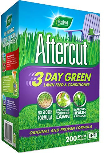 Aftercut 3 Day Green Lawn Feed and Conditioner, 200 m2, 7 kg