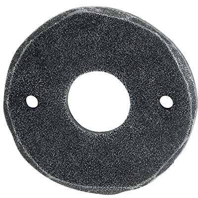 Rosette rund WC , - FULP u. Imst, ø53 mm, verzinkt schwarz passiviert
